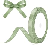 G2PLUS Sage Green Satin Ribbon 10mm x 22m Gift Wrap Craft Wedding