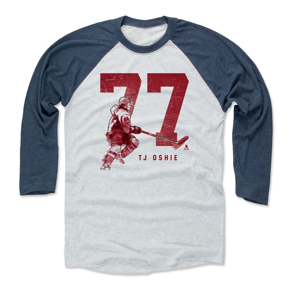 Amazon.com : 500 LEVEL T.J. Oshie Shirt - Vintage Washington Hockey Raglan Tee - T.J. Oshie 