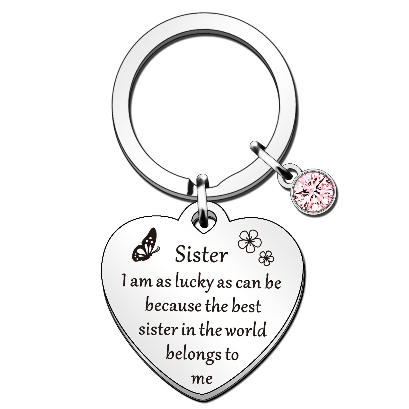 SMARGO Sister Keyring Gifts for Sister Brother Birthday & Christmas