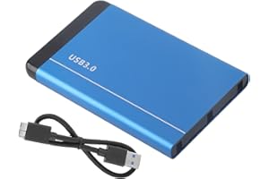 External Hard Drive Enclosure, 8TB Ultra Slim Aluminum Alloy USB3.0 Portable 2.5in SSD HDD SATA Enclosure Drive for Outdoor W