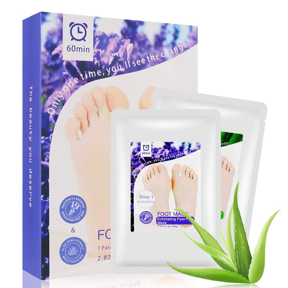 Amazon.com: KAHITE Foot Peel Mask 2 Pack, Exfoliating Foot Mask for Cracked  Heels, Dead Skin and Calluses, Repair Rough Heels, Make Your Feet Baby  Soft: Beauty