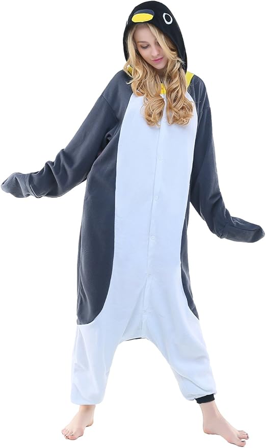 NEWCOSPLAY Adult Unisex Penguin Onesie 