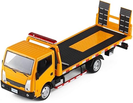 Amazon Co Jp 大規模な交通救助車モデルの合金バージョンオプションの1 32ロードレスキュートラックトランスポーターおもちゃ 金属製の音と軽いプルバックレッカー車子供用ダイキャストエンジニアリング建設ve ホーム キッチン