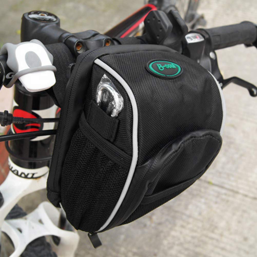 Qchomee Waterproof Bike Handlebar Bag, Bicycle Top Tube Pouch, Cycling Frame Bag Strap-On Bike Front Bags Professional Bicycle Accessories Seat Bag Saddle Bags