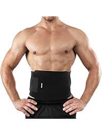 Bracoo Waist Trimmer, Neoprene Sweat Sauna Belt for Men & Women - Caloric Burner, Increased Core Stability, Metabolic Rate & Shedding Excess Water Weight