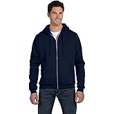 Champion Adult 50/50 Full-Zip Hooded Sweatshirt, Navy, Large