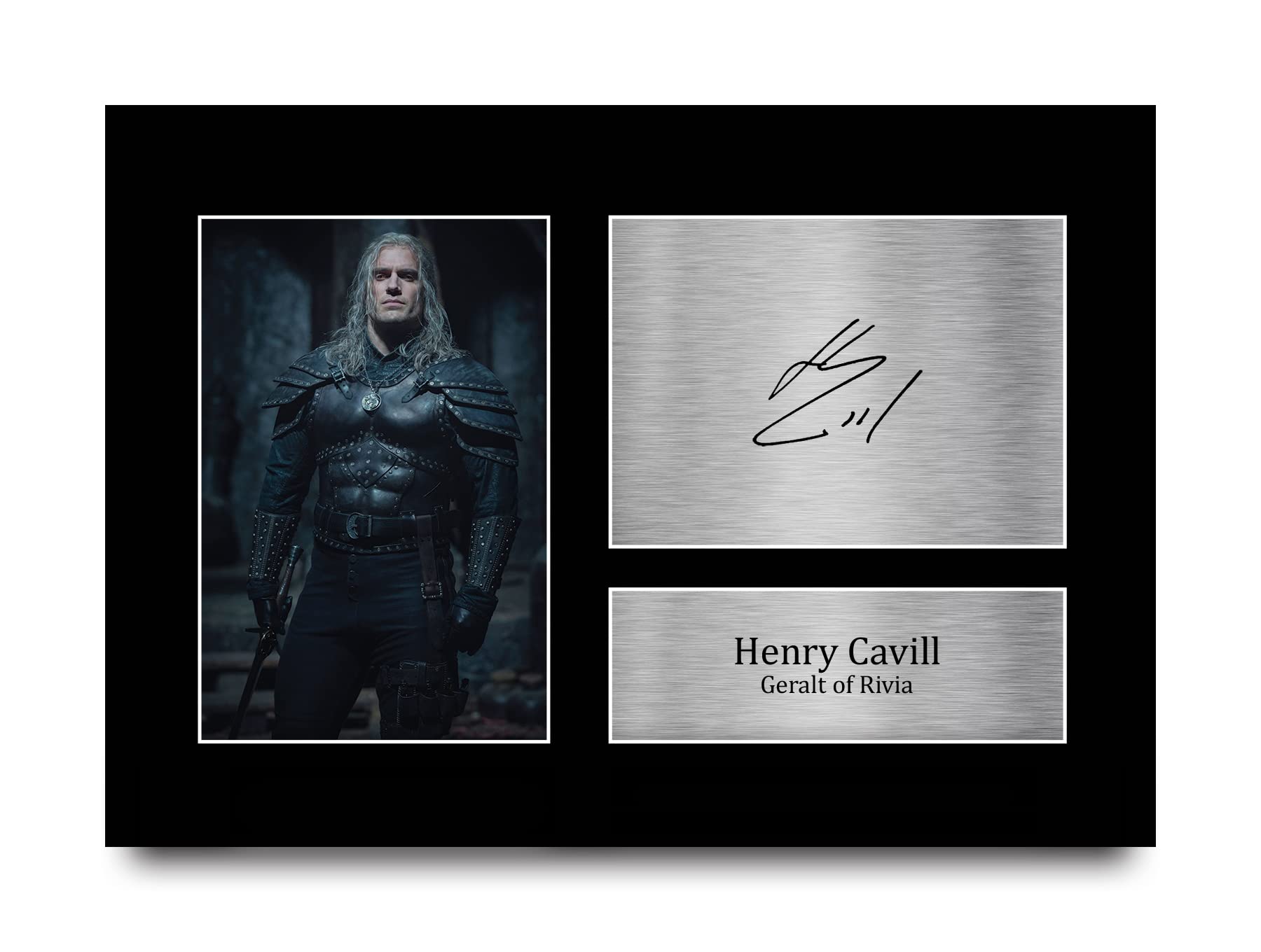 HWC Trading A4 Henry Cavill The Witcher Gifts Printed Signed Autograph Picture for TV Show Fans — image 1