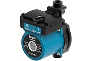 BOMGIE 123W Hot Water Recirculating Pump 115V, Hot Water Circulation Pump, Recirculation System Automatic Cast Iron Head 400GPH for Water Heater, Heated Flooring System Quiet