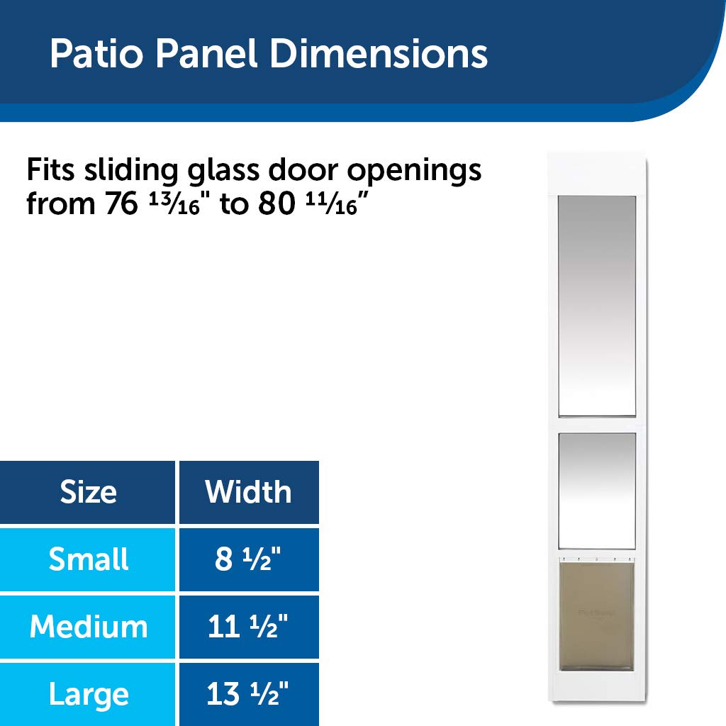 PetSafe Sliding Glass Cat and Dog Door Insert Great for Apartment and