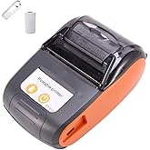 is NOT Compatible with iPhone iOS/IPAD/MAC,ONLY FIT Android/Windows,Bluetooth Thermal Receipt Printer 58mm,Wireless Portable mini Pocket Bill Ticket pos Printer for Small Business,(Orange Color)