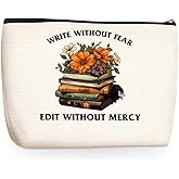 Motivational Writer Gifts Makeup Bag Inspirational Cosmetic Travel Bag Christmas Birthday Appreciation Gifts Toiletry Bag for