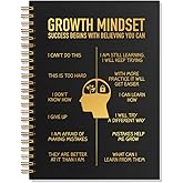WUUCKOO Growth Mindset Blank 80 Sheets 160 Pages Spiral Notebook, Funny Mental Health Gifts for Coworker Employee School Counselor, Affirmation Journal for Women Men, Cheee Up Gifts for Friend