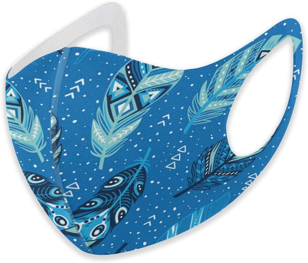 Mouth Masks for Dust Protection Anti Face Mask Washable Earloop Mask Blue Mandala