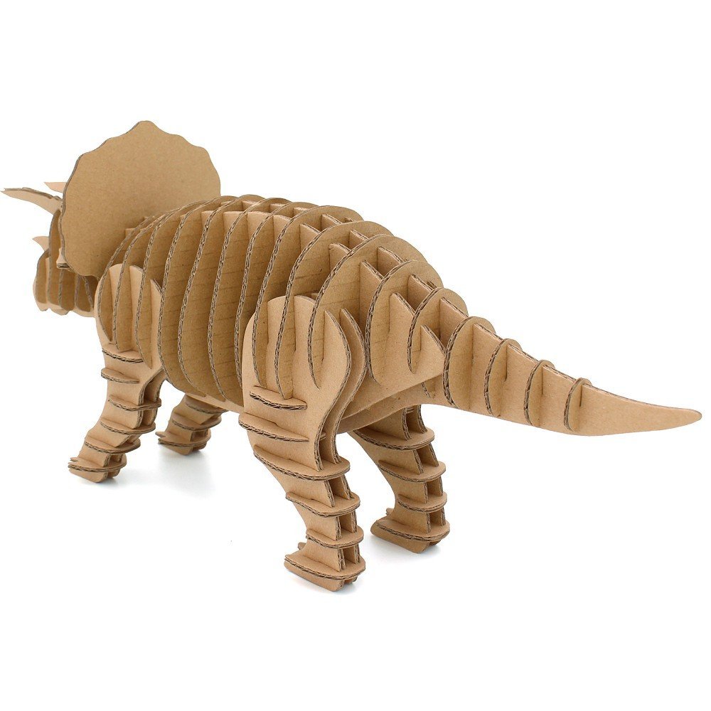 I\'m Charmer Cardboard Full Body Triceratops Sculpture