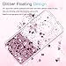 Moto G5 Plus Case,Moto G Plus 5th Generation Case with HD Screen Protector for Girl Women,LeYi Glitter Shiny Liquid Moving Quicksand Clear TPU Phone Case for Motorola Moto G5 Plus X 2017 ZX Rose Gold