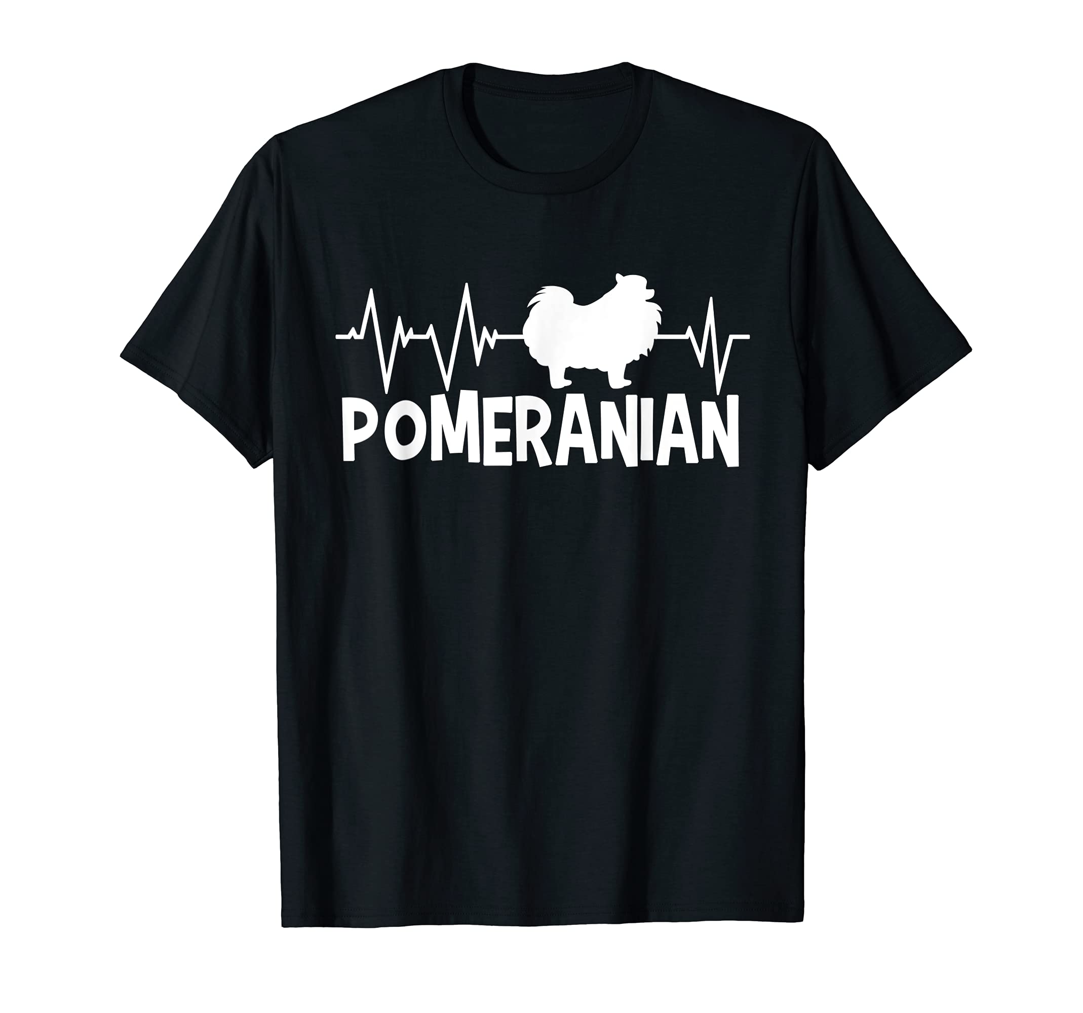 Pomeranian Heartbeat Dog Dog Owner T-Shirt