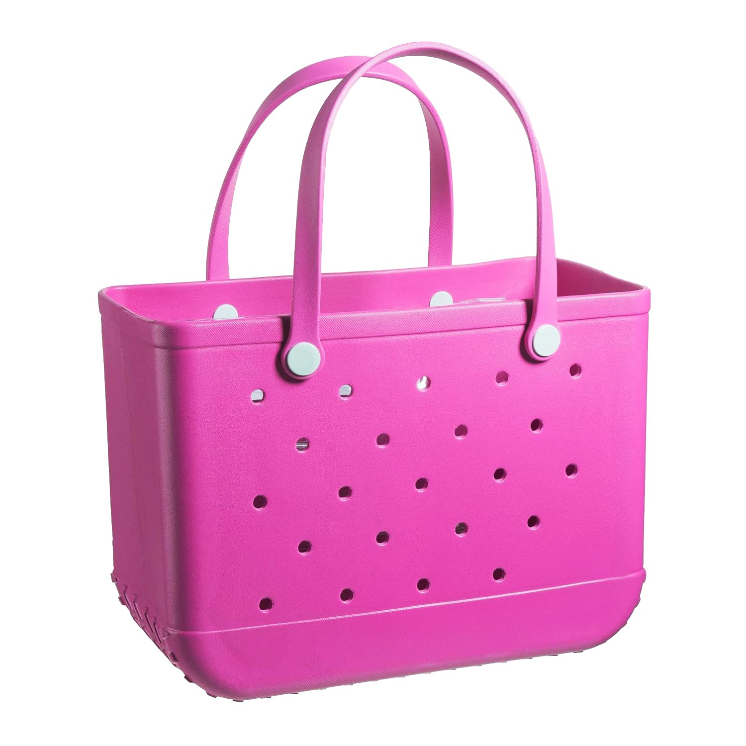 Photo 1 of Fazhesici Beach Waterproof Travel Tote Bag Washable Open Tote Bag for Beach Boat Pool Work Hot Pink
