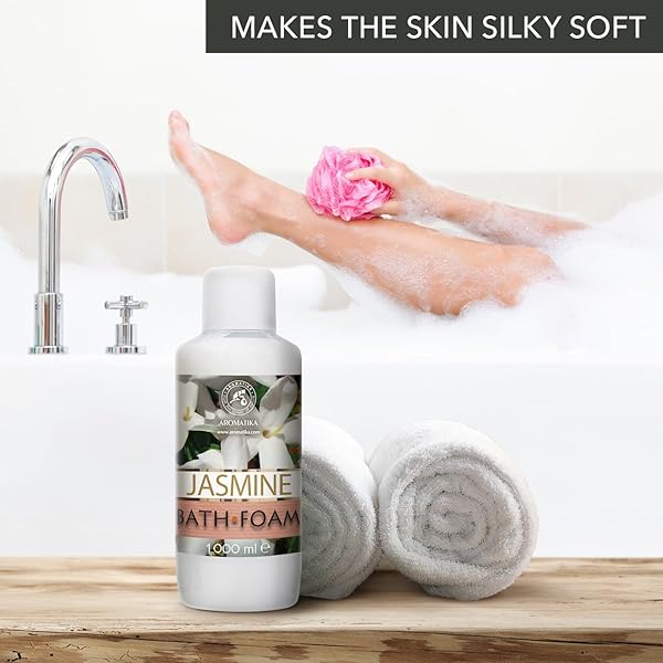 BATH FOAM JASMINE 34 FL OZ (1000ML) – BODY CARE – BEAUTY – BATHING – BODY CARE – WELLNESS – RELAX – AROMATHERAPY – SPA – EXOTIC AROMA – BUBBLE BATHS