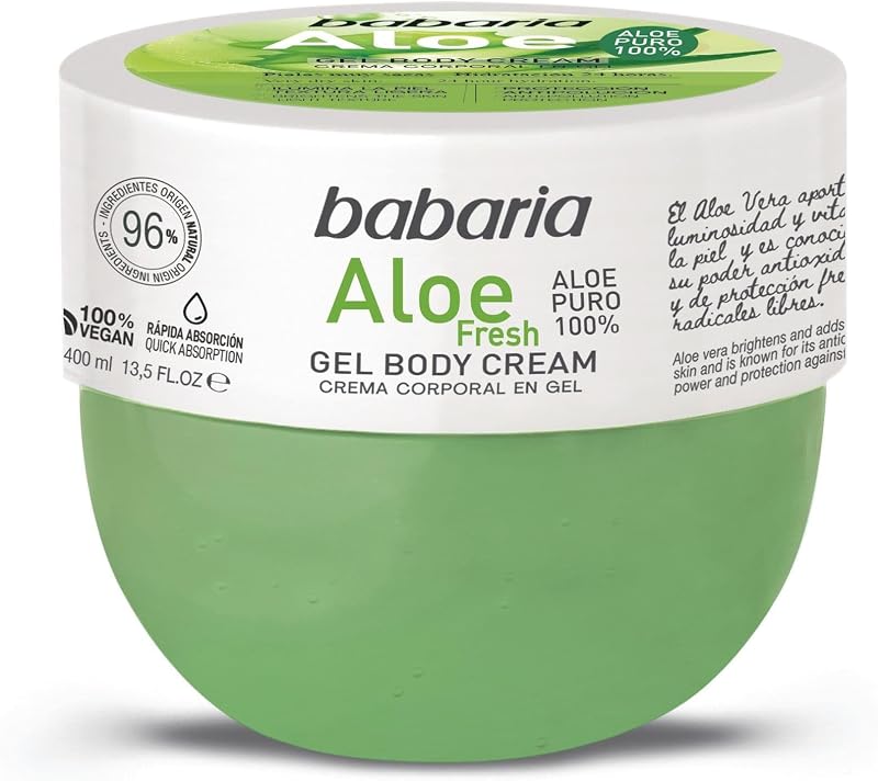 Babaria Crema Corporal en Gel Aloe Vera Puro 100% 400 ml