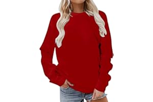 Bidobibo Womens Oversized Crewneck Sweatshirts Teen Girl Clothes Y2K Top Sweatshirt Trendy Fall Outfits Pullover