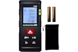 METELLME 328ft Laser Range Finders Laser Distance Measurement 100m Laser Distance Measuring Tool Floor Laser rangefinder Meters Bubble Level with Backlit LCD
