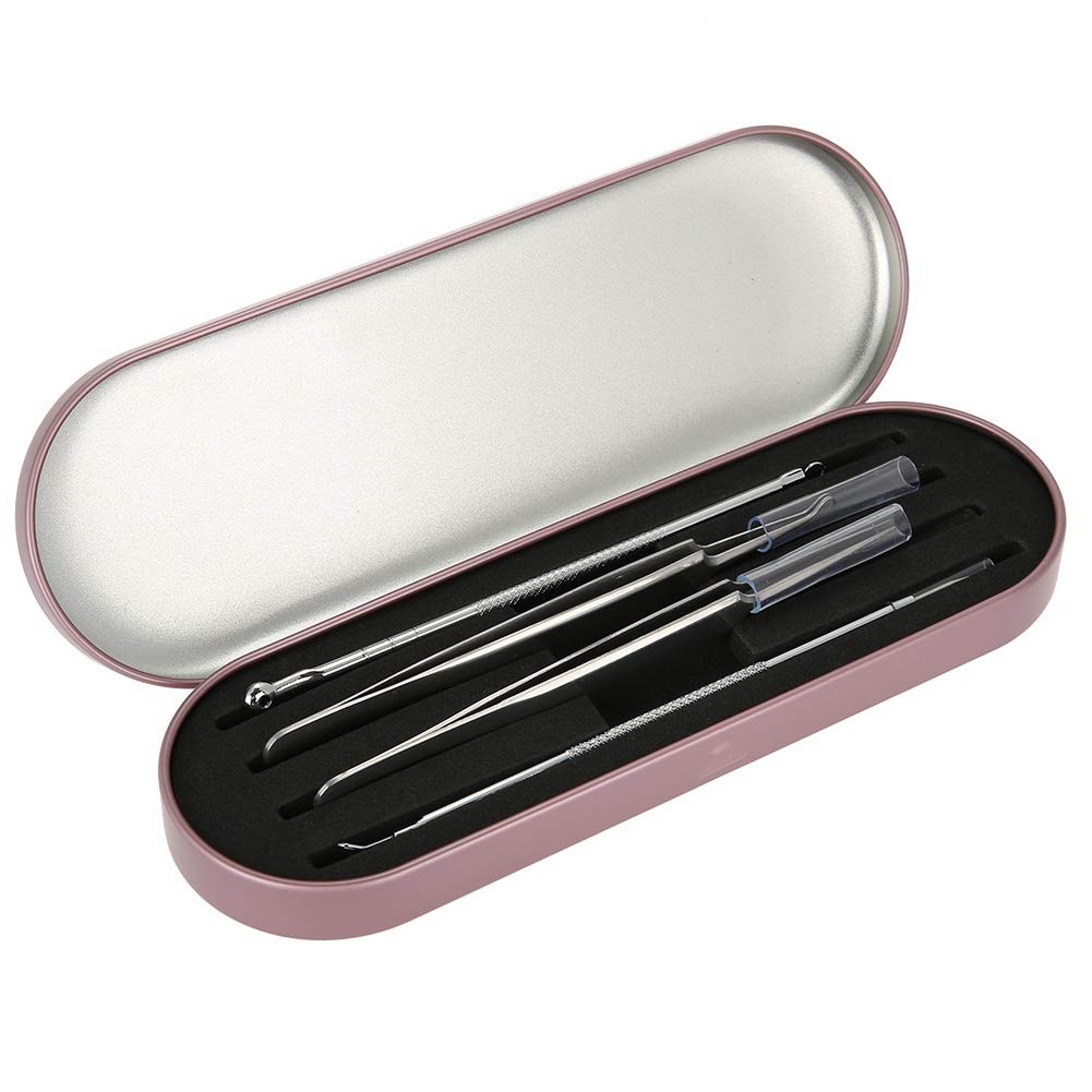 Tweezers Storage Box,Professional Storage Box,Tweezers for Eyelash Extension Tweezers Organizer Case for Eyelashes Makeup Tool(Rose Red)
