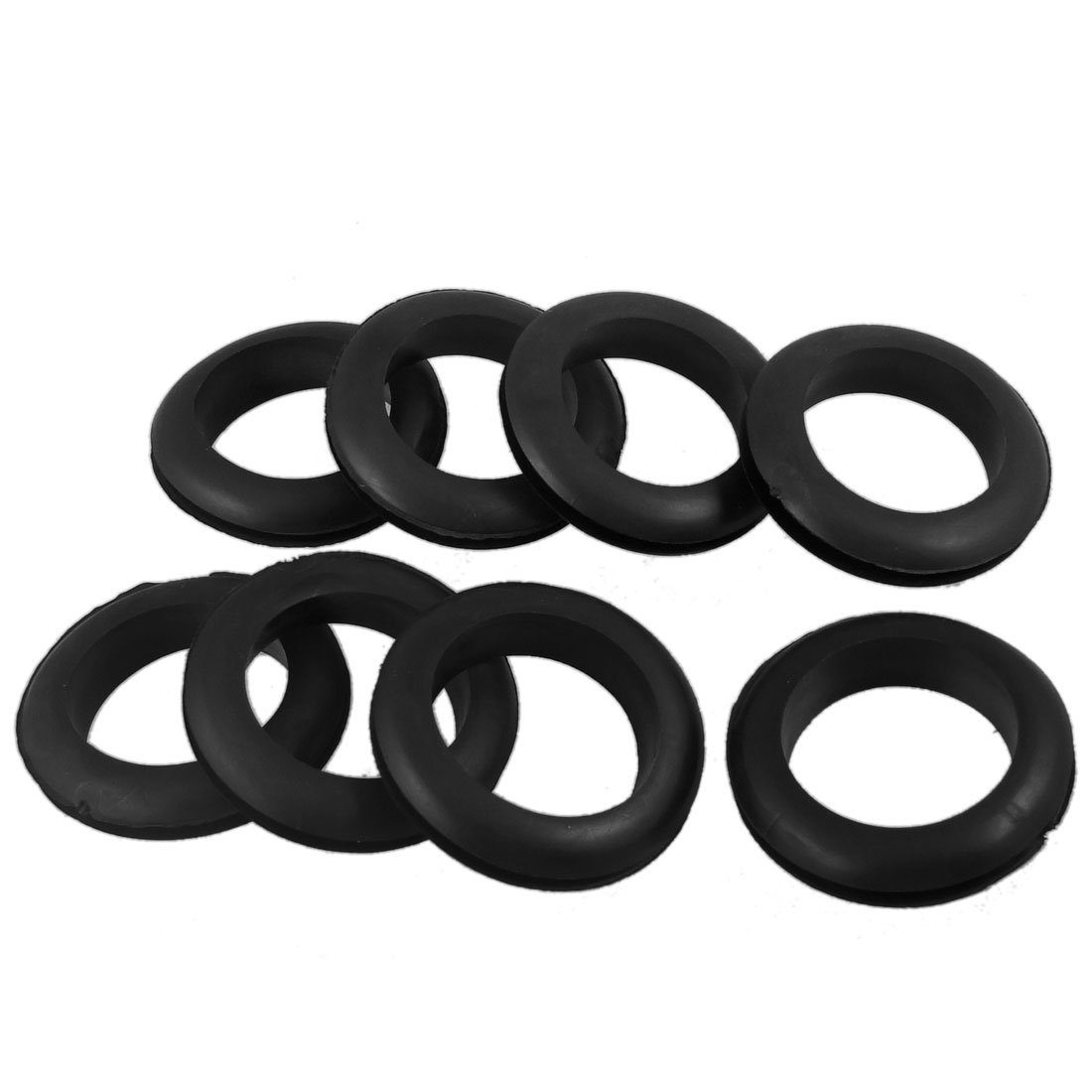 Sourcingmap Wire Protective Rubber 35mm Inner Dia Double Sided Grommet 8 Pcs