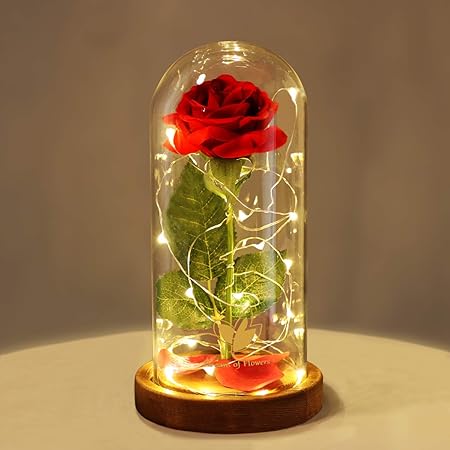 Rosa de la Bella y la Bestia, rosa romántica para mujeres, la nueva caja de regalo