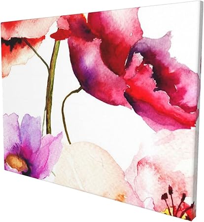 Amazon Co Jp Braksent アートパネル インテリア絵画 油絵 美しいアート 水彩花 ポスター イラスト キャンバスアート 壁飾り 壁掛け おしゃれ 寝室 装飾画 風景画 Hd写真 モダン的な部屋飾り 新築お祝いに最適 30x40cm Generic