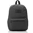 ALOHA Collection Keep It Light Nylon Backpack - Lightweight, Comfortable, Water-Resistant Carry On Backpack-Padded Laptop Sleeve + Side Pockets. Trolley Sleeve for Easy Travel in Black