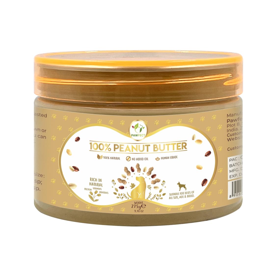 Pawfect Foods PEANUT BUTTER Natural 275g