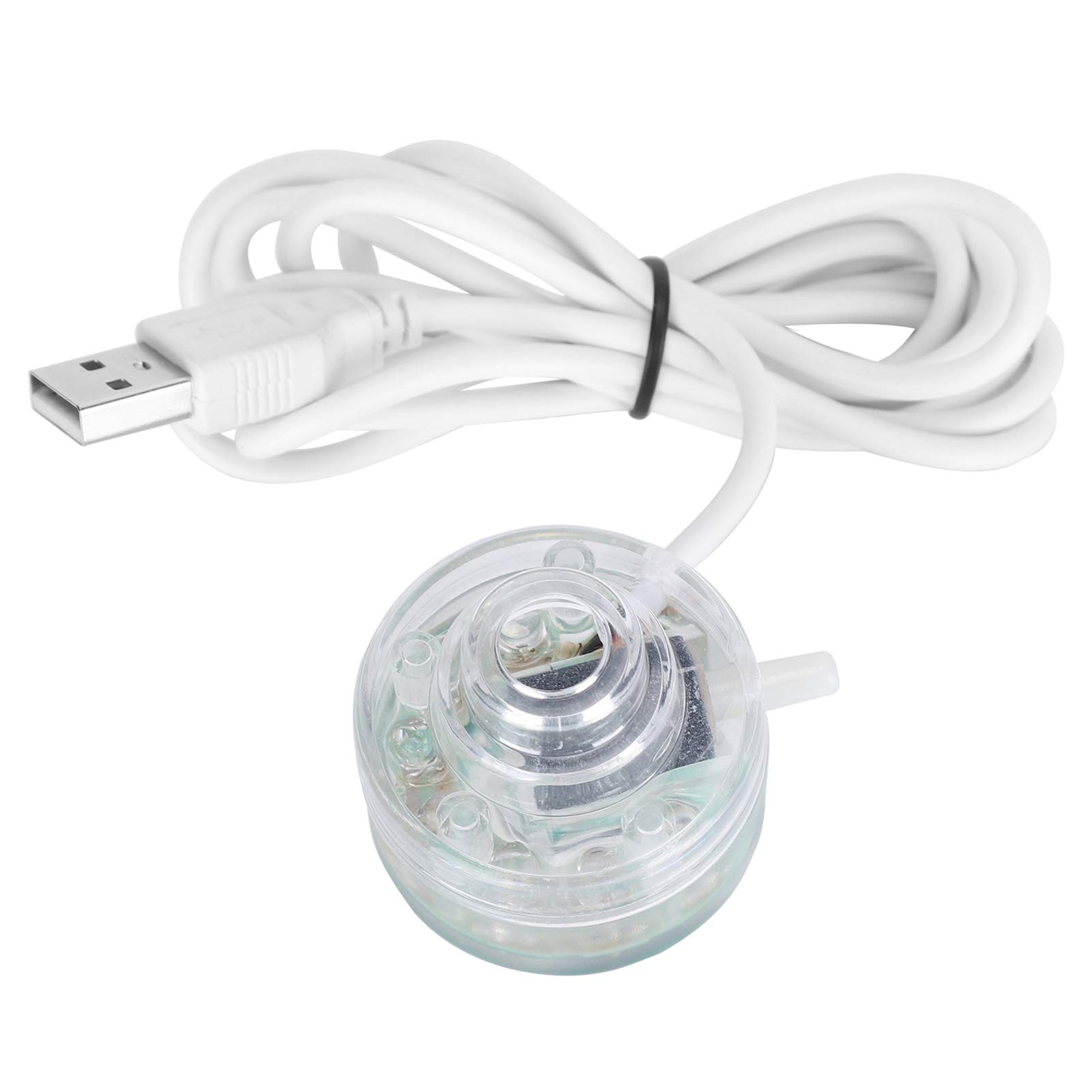 LED Fish Tank Spot Light Aquarium Mini LED Plastic Spotlights Submersible Mini Plastic Lamps with USB Cable for Aquarium Fountain