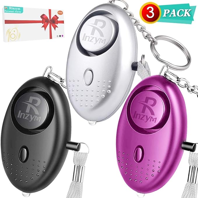 Personal Alarms For Women 3 Pack Reusable Police Approved 140DB LOUD