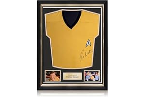 William Shatner (Captain Kirk) Signed Star Trek Jersey. Superior Frame