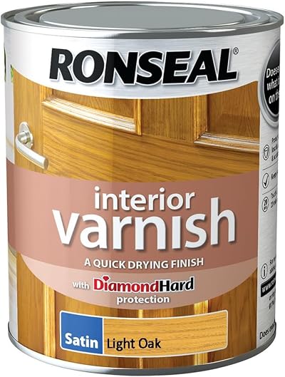 Ronseal Interior Varnish Light Oak Satin 750ml