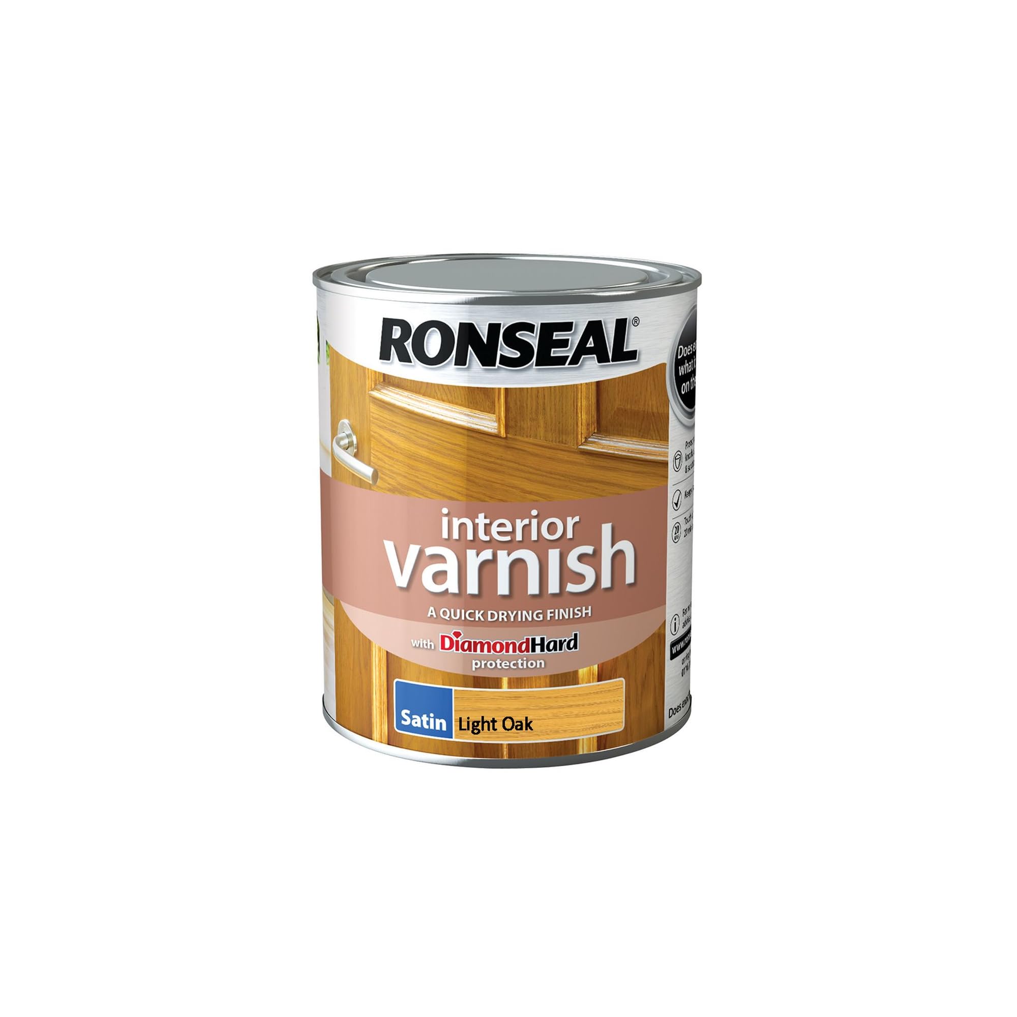 Ronseal Interior Varnish Light Oak Satin 750ml