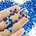 Bilipala Blue Star Table Confetti Sparkle Star Sequins For Wedding Baby Shower Birthday Party Decorations Supplies, 6 MM, 2 Ounce