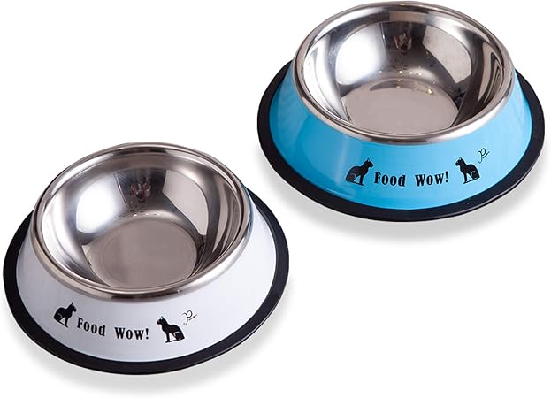 small metal cat bowls
