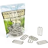 Country Brook Design - 2 Inch Metal Round Triglide Slides (Pack of 10)