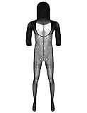 easyforever Mens See Through Sheer Mesh/Hollow Out