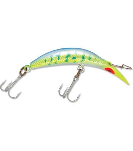 Esca Luhr Jensen Kwikfish K14 Senza Sonaglio – Scala Blu Argento Per Salmone 4 1/4 Pollici