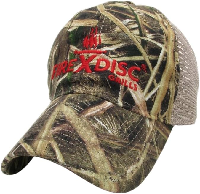FireDisc - Trucker Camouflage Hat - Backyard Plow Disc Cooker | Portable Propane Outdoor Camping Grill