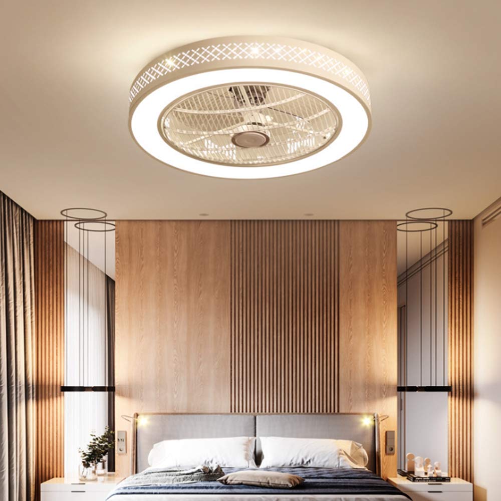 Shfmx Schlafzimmer Moderne Deckenventilator mit Licht und Fernbedienung