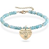 Melix Home Best Friends Gifts Bracelets for Friend Women Sister Friendship Natural Stone Jellyfish TV Show Bracelet