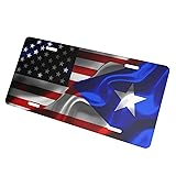 American Flag and Puerto Rico Puerto Rican Flag