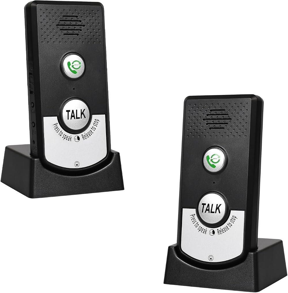 Pumwoy 1000M Wireless Voice Intercom Doorbell System 2 Way Waterproof Home