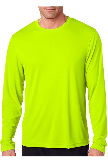 neon yellow long sleeve shirt