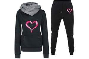 JMMSlmax Women 2 Piece Outfits Casual Sweatsuits Teen Girl Hoodies Casual Long Sleeve Sweatshirt Long Pants Tracksuit Set