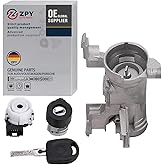 ZPY AUTO PARTS Switch Lock Cylinder 1K0905851b for Volkswagen VW Jetta 2.5 GTI MK5 Rabbit Golf Tiguan Audi A3 R8 Ignition Starter Switch Replace 1K0905865 5Q0905865A Ignition Lock Cylinder with Key