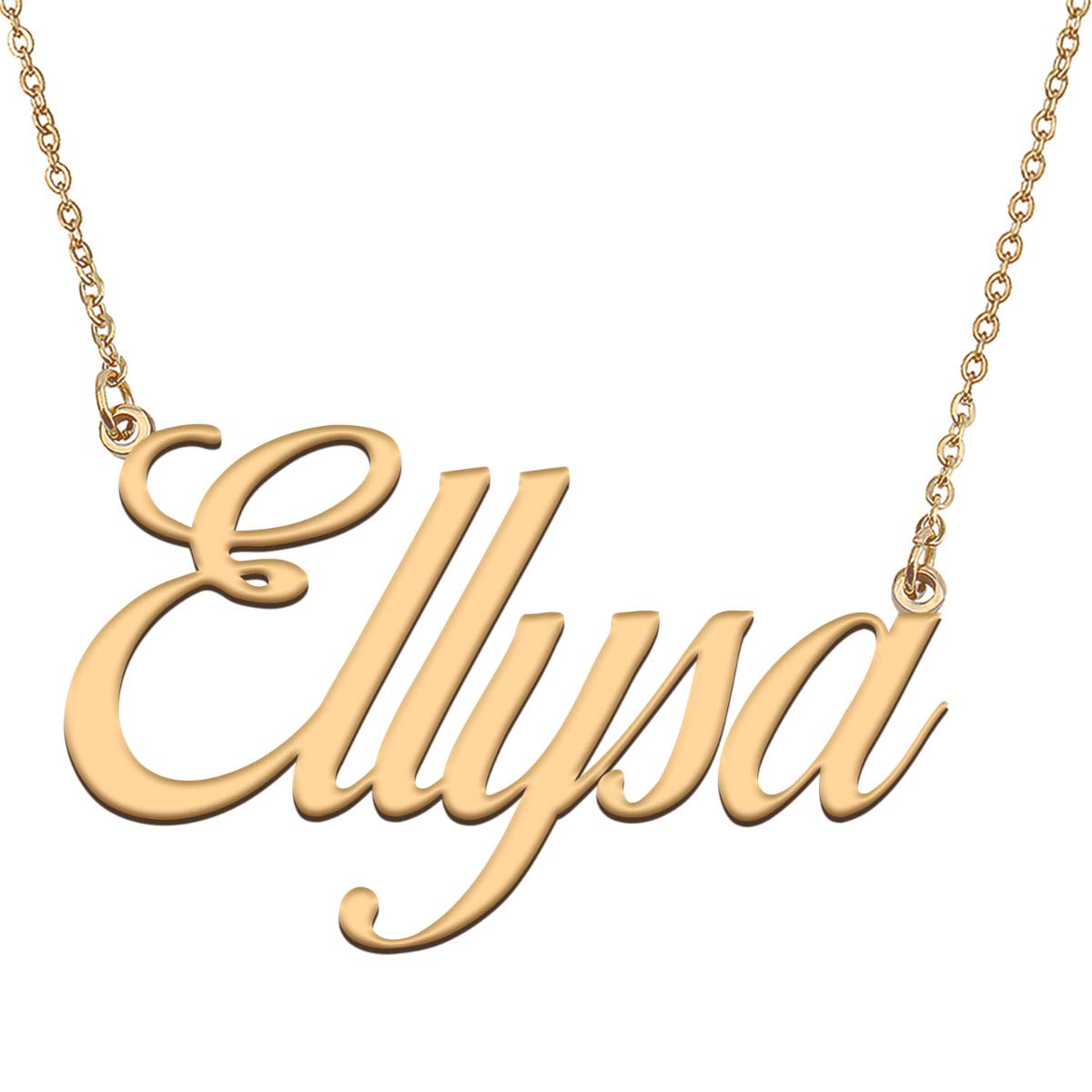 HUAN XUN Customized Custom Simple Any Name Necklace